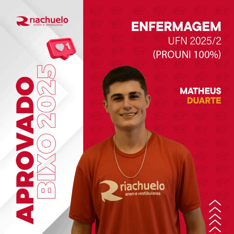 Imagem do aluno aprovado